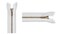 #3 Antique Brass Lightweight White Metal Separating YKK Jacket Zipper - Choose Length - Color: White - 1 Zipper Per Pack - Made in The United States. (16" Inches)